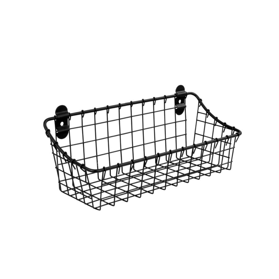 Compact Wire Storage Basket Organizer