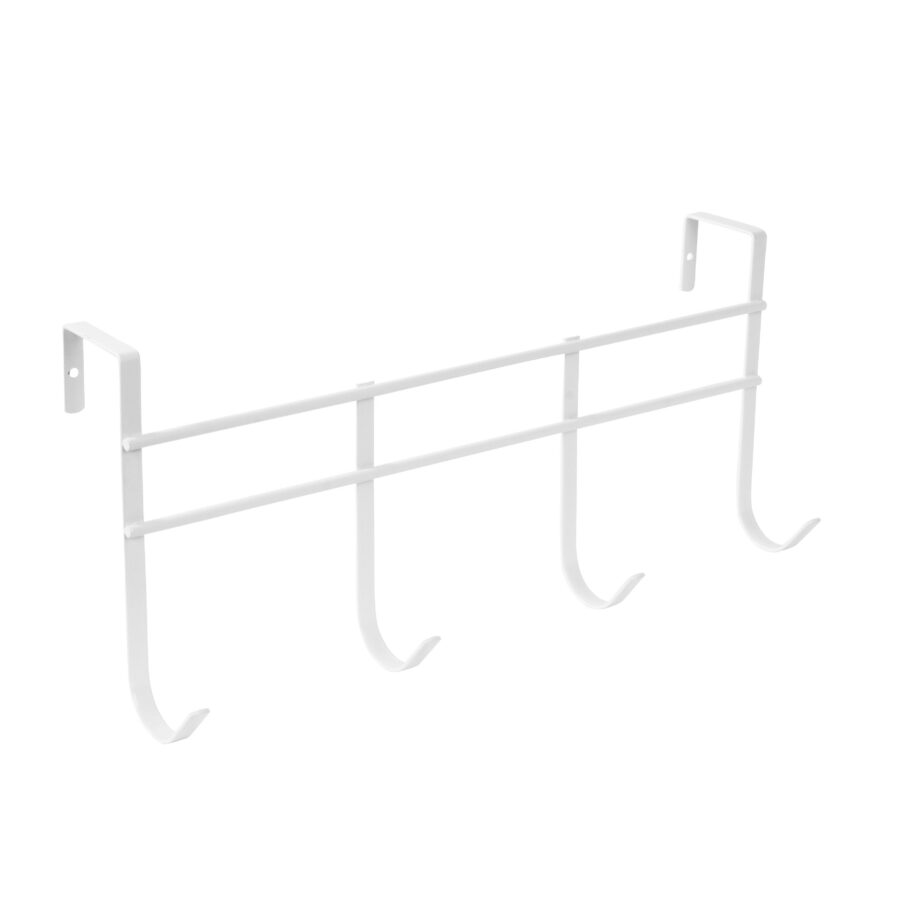 Four Hook Over Door Hanging Rack