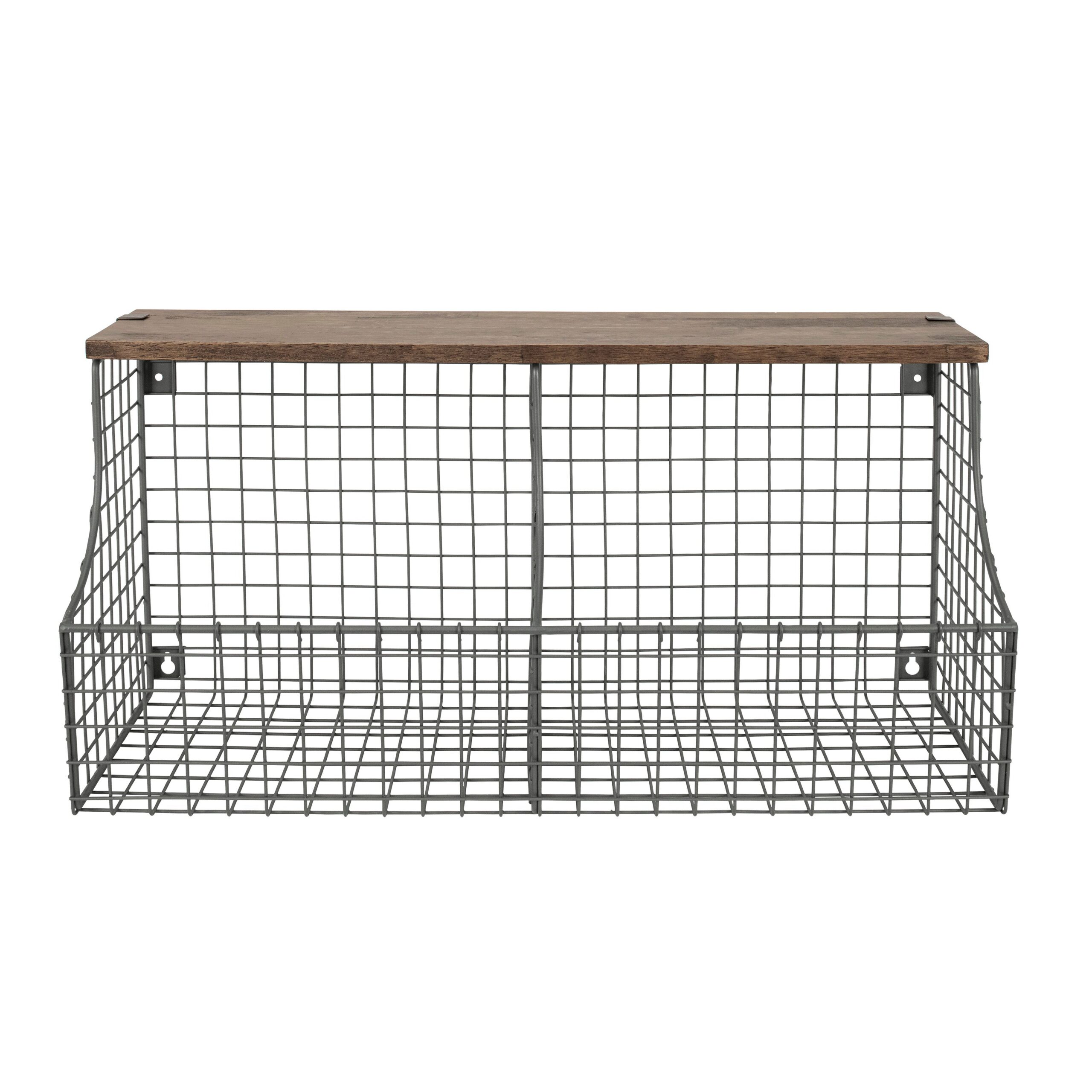 Two Tier Wall Mounted Storage Basket - Image 3
