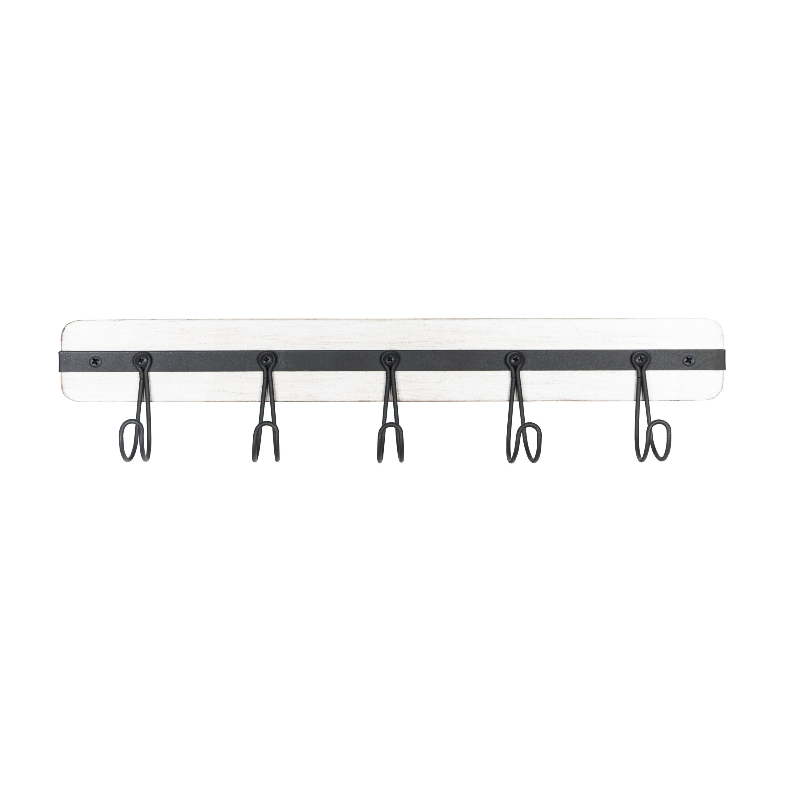 Simple Five Hook Wall Mounted Storage Rack