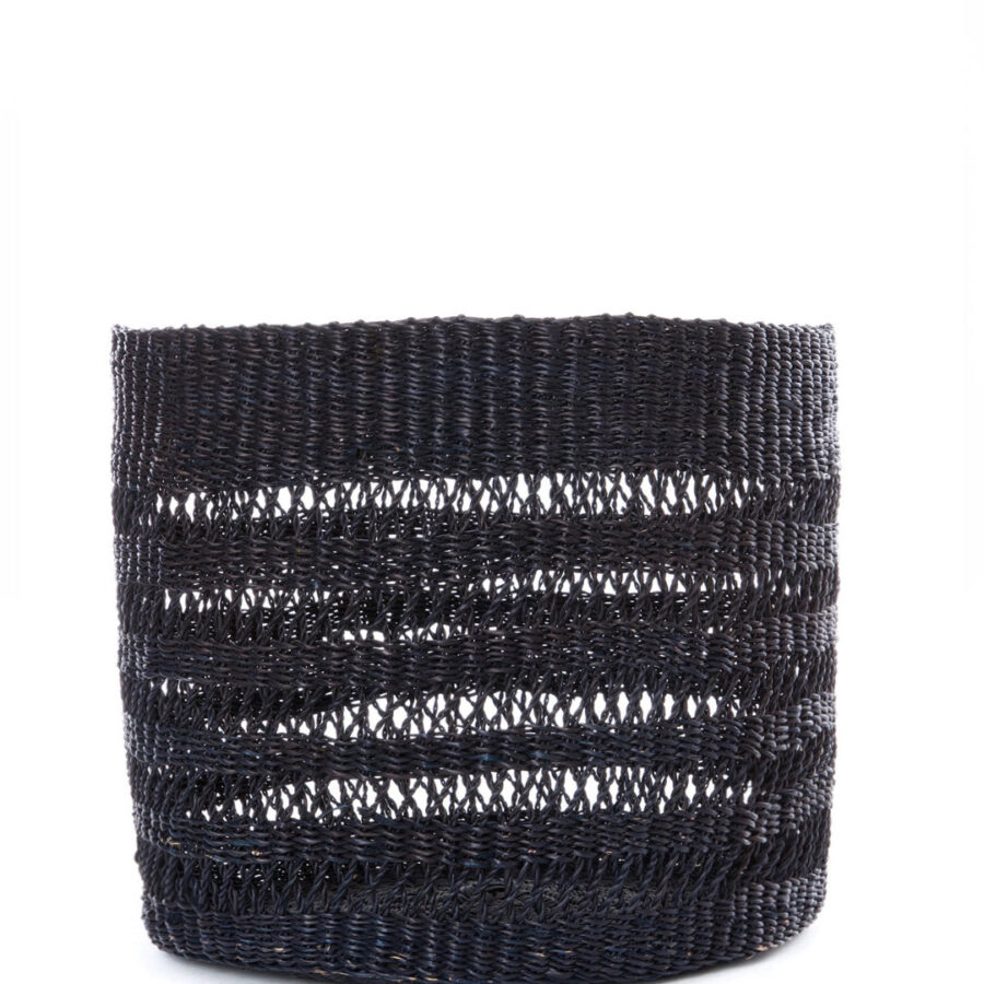 Woven Midnight Lace Basket Small