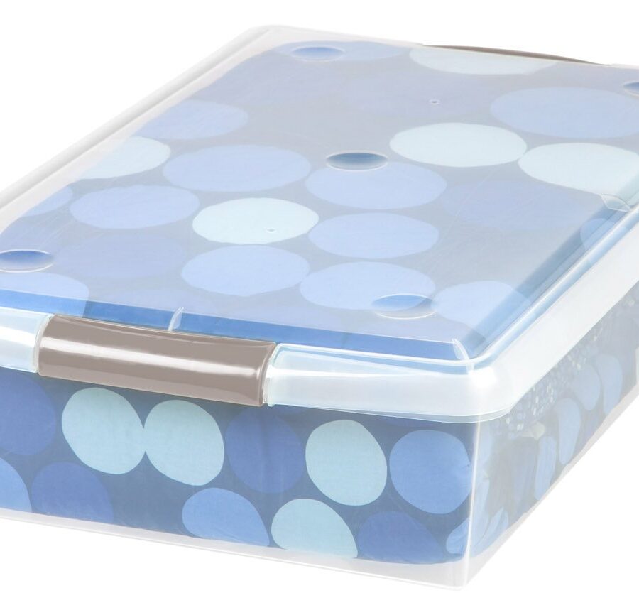 Clear Underbed Sliding Storage Box 40 Quart